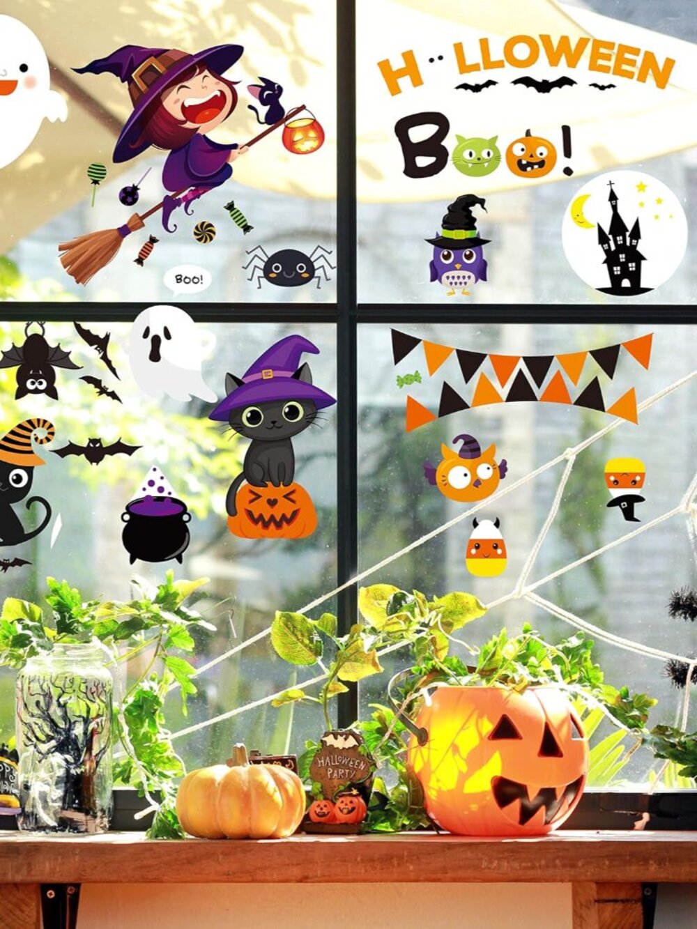 Halloween Window Clings Halloween Decorations Window Stickers Decals - Picture 6 of 6